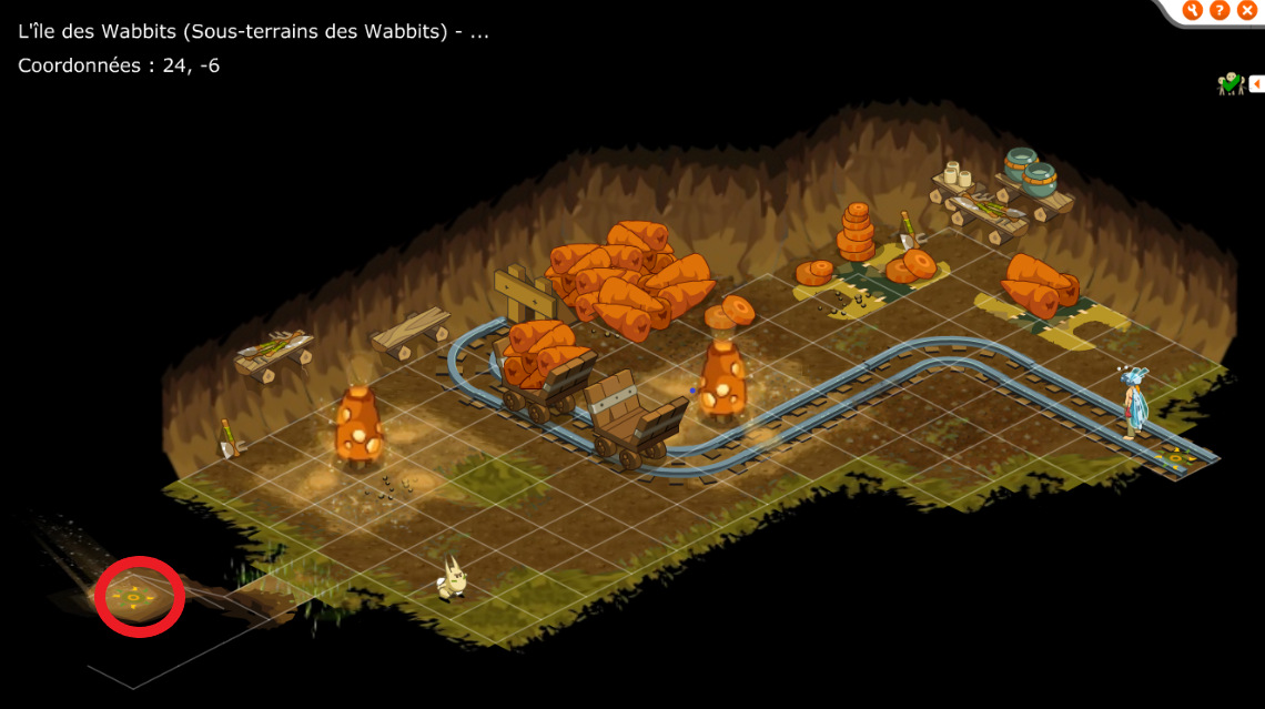 Dofus Retro Château Wa Wabbit, comment y accéder, quel est le chemin pour la panoplie sans la